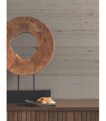 ZA8004 - Saori Taupe Silk Specialty Wallpaper-Tea Garden 2