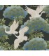 AF6593 - Sprig & Heron Black Wallpaper-Tea Garden 2