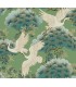 ZA8008 - Sprig & Heron Green Wallpaper-Tea Garden 2