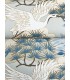 AF6591 - Sprig & Heron Light Blue Wallpaper-Tea Garden 2
