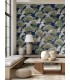 ZA8007 - Sprig & Heron Navy Wallpaper-Tea Garden 2