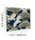 ZA8007 - Sprig & Heron Navy Wallpaper-Tea Garden 2