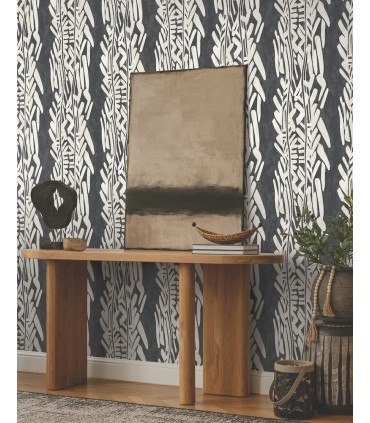 ZA8062 - Timira Charcoal Wallpaper-Tea Garden 2