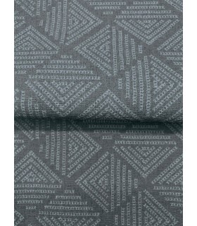 MJ4862 - Center Square Indigo Wallpaper 54" Width Wallpaper-Magnolia Home