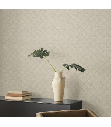 MJ4860 - Center Square Yarn Wallpaper 54" Width Wallpaper-Magnolia Home