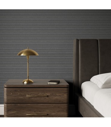 MJ4875N -In The Details Charcoal High Performance Wallpaper-Magnolia Home