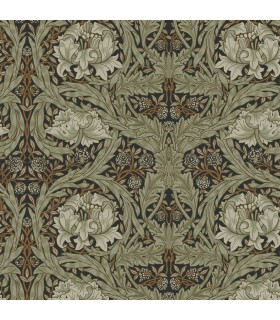 4171-82073 - African Marigold Black Floral Wallpaper-Hidden Treasures Vol 2