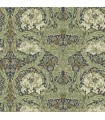 4171-82075 - African Marigold Sea Green Floral Wallpaper-Hidden Treasures Vol 2