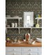 4171-82064 - Bird Brown Floral Thicket Wallpaper-Hidden Treasures Vol 2