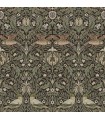 4171-82064 - Bird Brown Floral Thicket Wallpaper-Hidden Treasures Vol 2