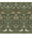 4171-82063 - Bird Green Floral Thicket Wallpaper-Hidden Treasures Vol 2