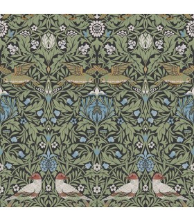 4171-82062 - Bird Multicolor Floral Thicket Wallpaper-Hidden Treasures Vol 2