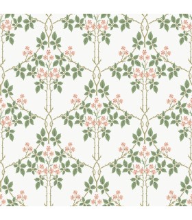 4171-82054 - Blackberry Pink Vine Trellis Wallpaper-Hidden Treasures Vol 2