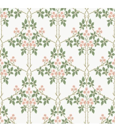 4171-82054 - Blackberry Pink Vine Trellis Wallpaper-Hidden Treasures Vol 2