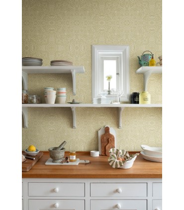 4171-82070 - Ceiling Yellow Intricate Floral Wallpaper-Hidden Treasures Vol 2