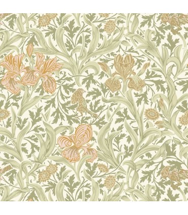 4171-82049 - Iris Light Green Wild Gardens Wallpaper-Hidden Treasures Vol 2