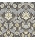 4171-82061 - Myrtle Blue Floral Ogee Wallpaper-Hidden Treasures Vol 2