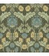 4171-82060 - Myrtle Dark Green Floral Ogee Wallpaper-Hidden Treasures Vol 2