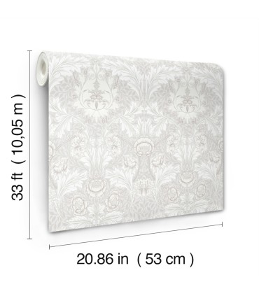 4171-82056 - Myrtle Dove Floral Ogee Wallpaper-Hidden Treasures Vol 2