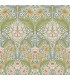 4171-82058 - Myrtle Green Floral Ogee Wallpaper-Hidden Treasures Vol 2