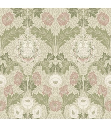 4171-82057 - Myrtle Mauve Floral Ogee Wallpaper-Hidden Treasures Vol 2