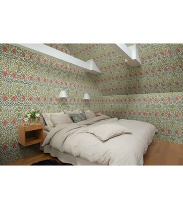 4171-82043 - Oxford Union Green Floral Vines Wallpaper-Hidden Treasures Vol 2