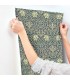 4171-82047 - Oxford Union Sea Green Floral Vines Wallpaper-Hidden Treasures Vol 2