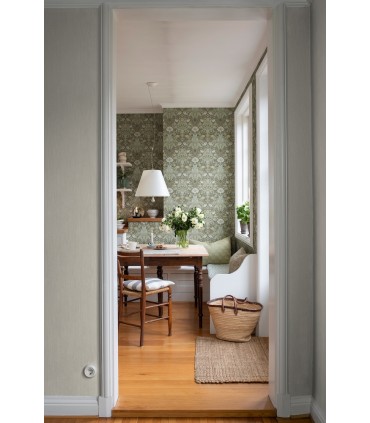 4171-82067 - Spring Thicket Green Tulip Damask Wallpaper-Hidden Treasures Vol 2