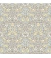 4171-82066 - Spring Thicket Light Blue Tulip Damask Wallpaper-Hidden Treasures Vol 2