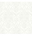 4148-27437 - Adavu Dove Damask Wallpaper-Printworks by Chesapeake