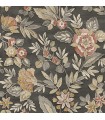4148-27421 - Begonia Black Floral Trail Wallpaper-Printworks by Chesapeake
