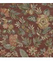4148-27425 - Begonia Red Floral Trail Wallpaper-Printworks by Chesapeake