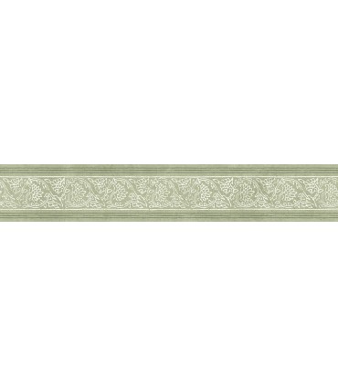 4148-14501 - Carved Floral Green Trim Wall Border-Printworks by Chesapeake