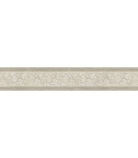4148-14503 - Carved Floral Taupe Trim Wall Border-Printworks by Chesapeake