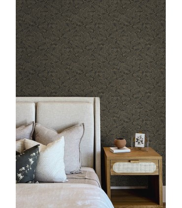 4148-27442 - Chrysantha Black Berry Branches Wallpaper-Printworks by Chesapeake