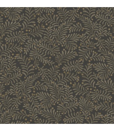 4148-27442 - Chrysantha Black Berry Branches Wallpaper-Printworks by Chesapeake