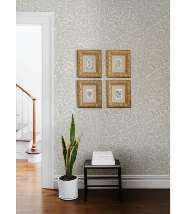 4148-27445 - Chrysantha Light Grey Berry Branches Wallpaper-Printworks by Chesapeake