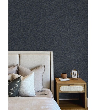 4148-27443 - Chrysantha Navy Berry Branches Wallpaper-Printworks by Chesapeake