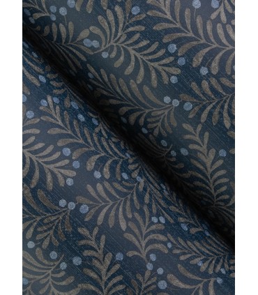 4148-27443 - Chrysantha Navy Berry Branches Wallpaper-Printworks by Chesapeake