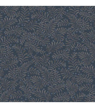 4148-27443 - Chrysantha Navy Berry Branches Wallpaper-Printworks by Chesapeake