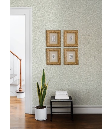 4148-27444 - Chrysantha Sage Berry Branches Wallpaper-Printworks by Chesapeake
