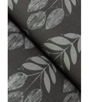 4148-27477 - Garland Charcoal Block Tulip Wallpaper-Printworks by Chesapeake