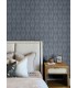 4148-27473 - Garland Denim Block Tulip Wallpaper-Printworks by Chesapeake