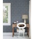 4148-27473 - Garland Denim Block Tulip Wallpaper-Printworks by Chesapeake