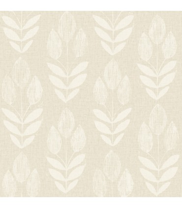 4148-27474 - Garland Khaki Block Tulip Wallpaper-Printworks by Chesapeake