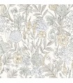 4148-27411 - Goldfinch Neutral Birds and Blooms Wallpaper-Printworks by Chesapeake