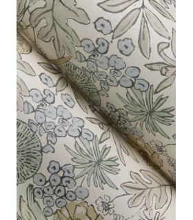 4148-27411 - Goldfinch Neutral Birds and Blooms Wallpaper-Printworks by Chesapeake