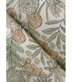 4148-27410 - Goldfinch Peach Birds and Blooms Wallpaper-Printworks by Chesapeake