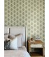 4148-27419 - Hollyhock Green Floral Crest Wallpaper-Printworks by Chesapeake