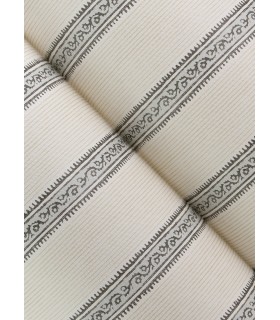 4148-27426 - Mandevilla Black Vine Stripe Wallpaper-Printworks by Chesapeake